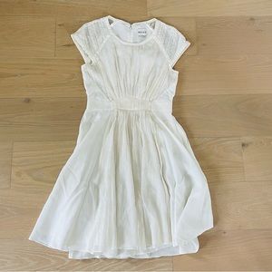 REISS Cream white silk dress size 6